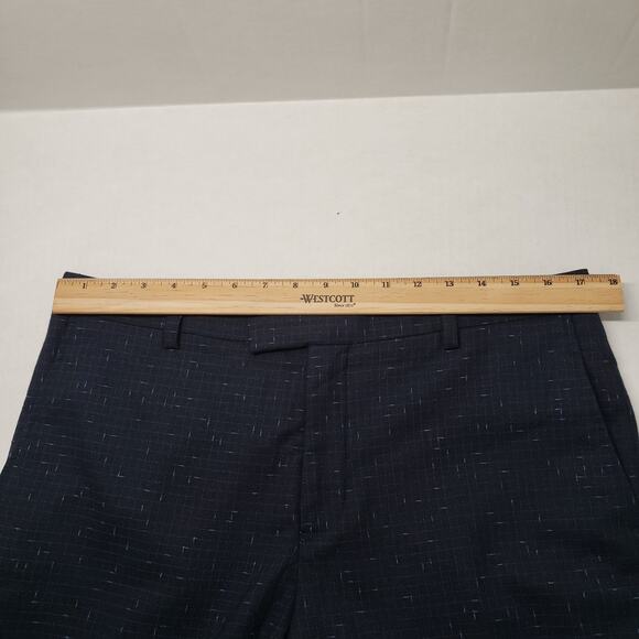 Twisted Tailor Pants Mens 34R Navy Nep Brenes Slim Fit Suit Trousers Dress Party - Picture 8 of 16